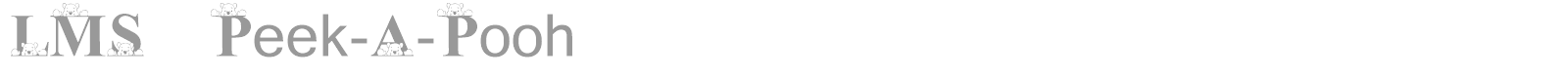 LMS Peek A Pooh font preview